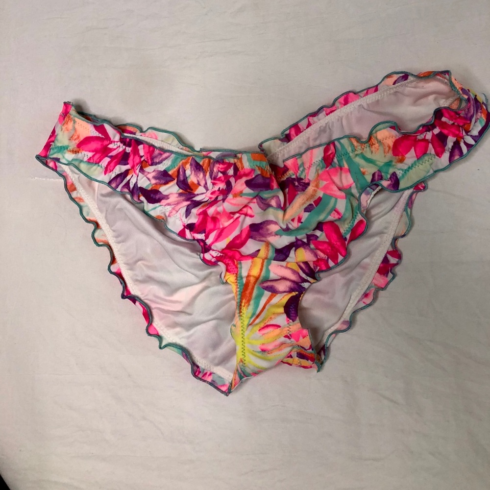 Floral Ruffle Bikini Bottom